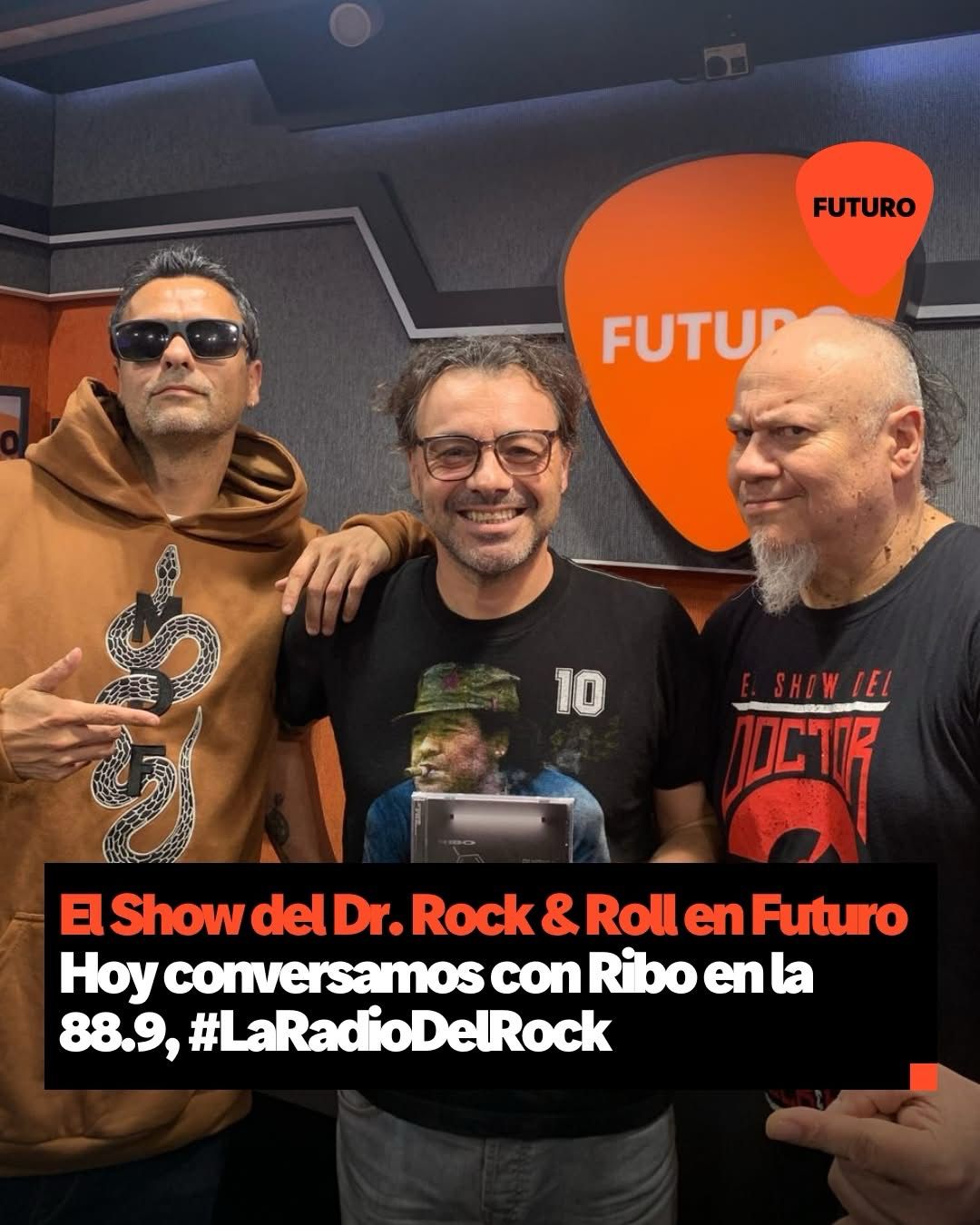 El Show del Dr. Rock & Roll en Futuro, Hoy conversamos con Ribo en la 88.9, #LaRadioDelRock