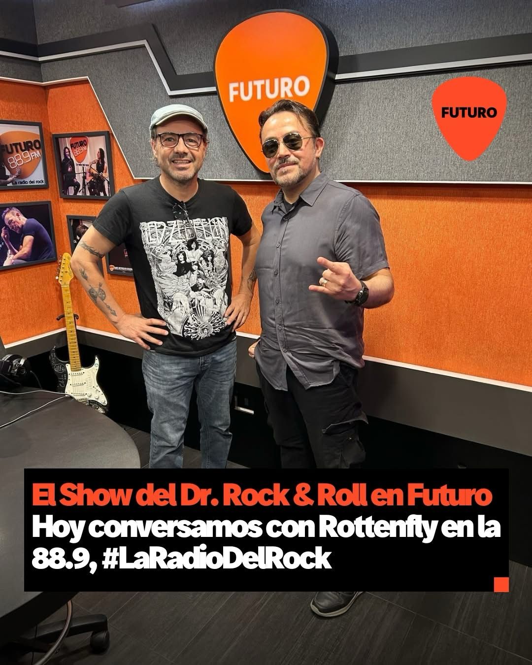 El Show del Dr. Rock & Roll en Futuro, Hoy conversamos con Rottenfly en la 88.9, #LaRadioDelRock