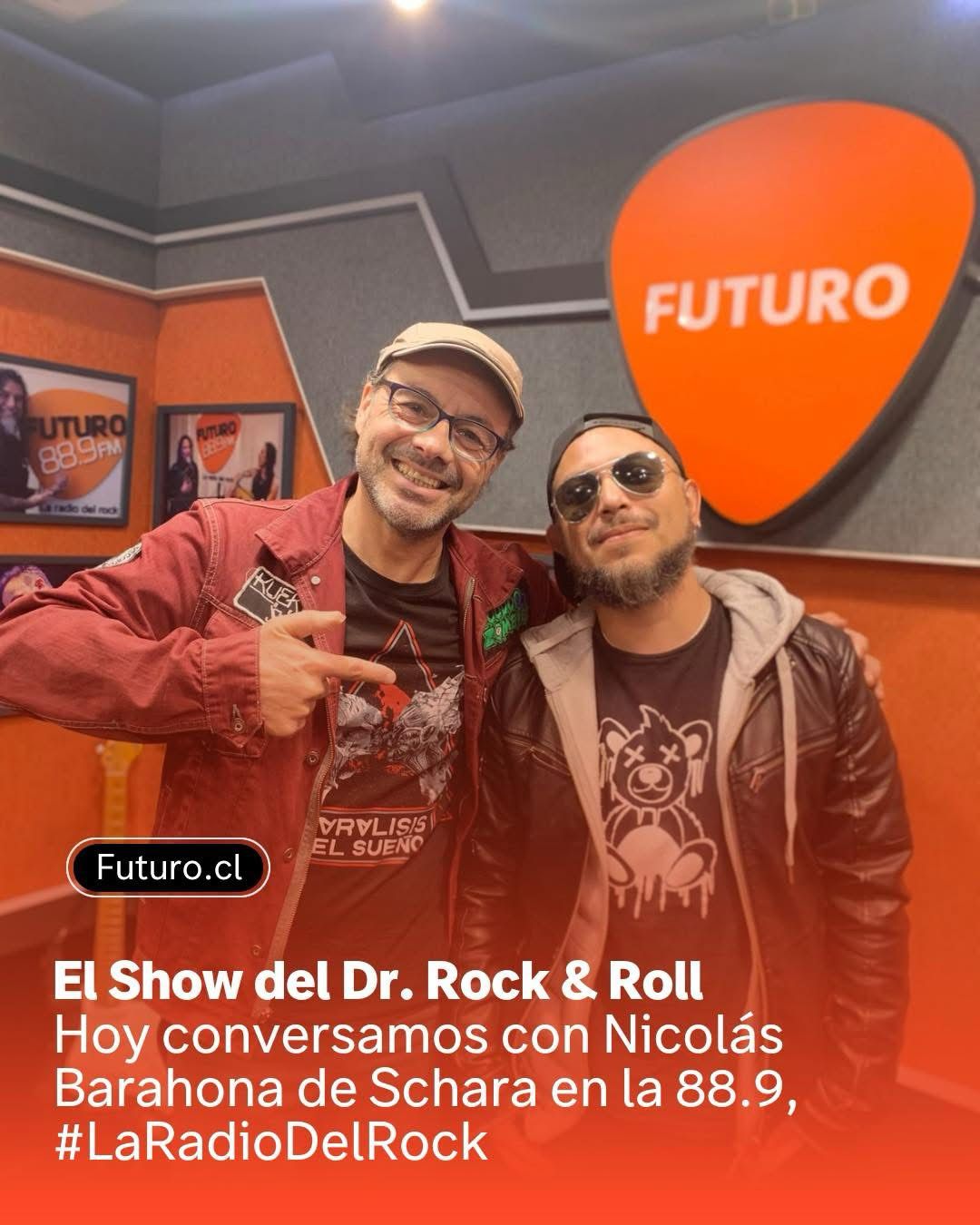 El Show del Dr. Rock & Roll Hoy conversamos con Nicolás Barahona de Schara en la 88.9,#LaRadioDelRock